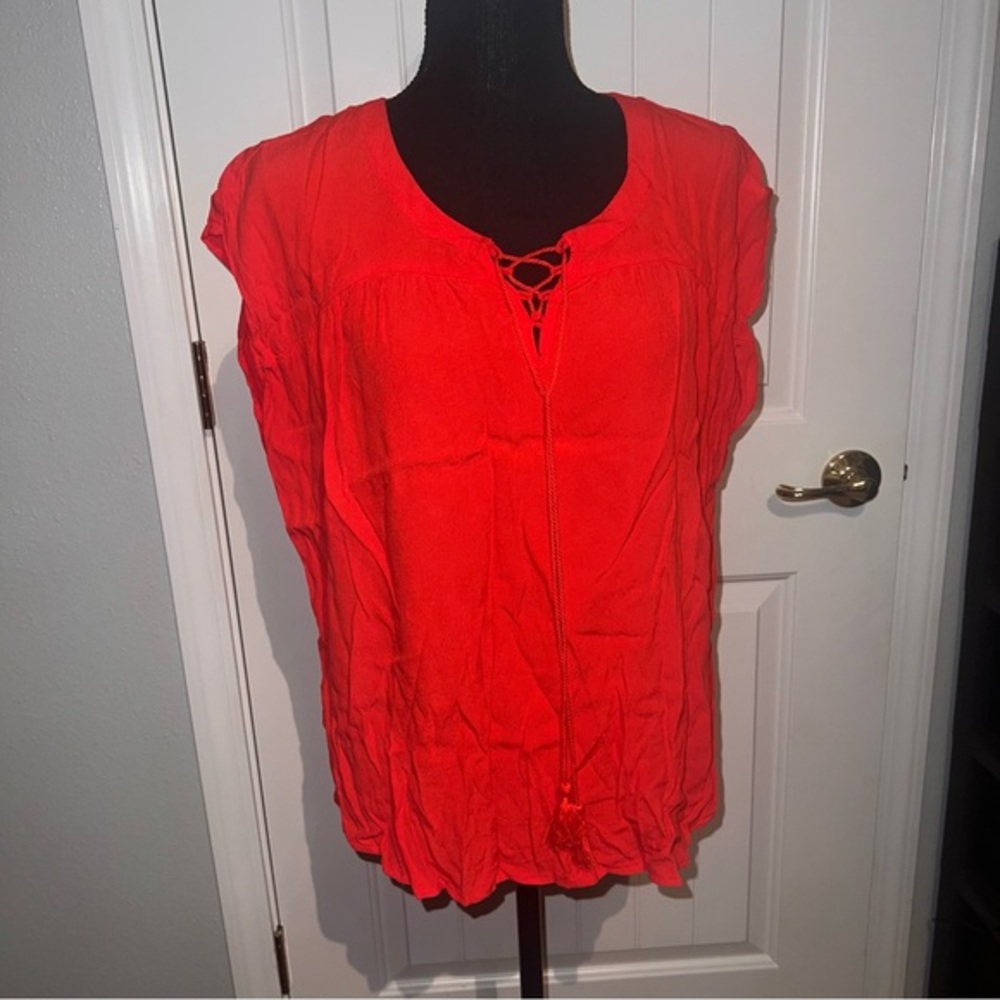 Liz Claiborne Bright Red Size PXL - 100% Vicose